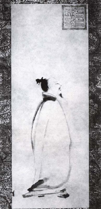 unknow artist Liang Kai De closer Loops Bai oil painting image